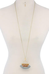 Half Circle Tassel Pendant Necklace | Mixtshop LLC