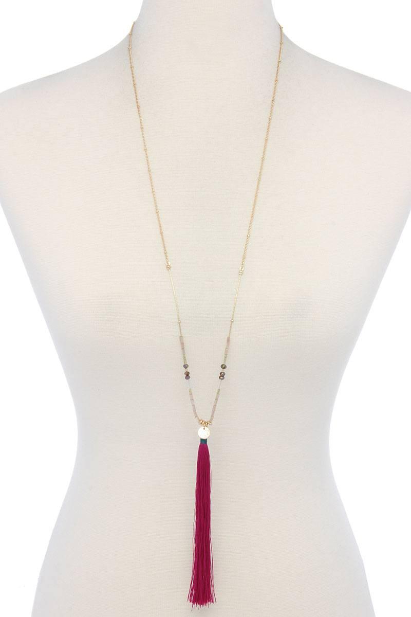 Tassel Pendant Necklace | Mixtshop LLC