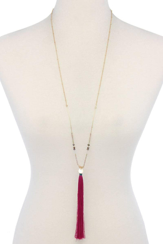 Tassel Pendant Necklace | Mixtshop LLC