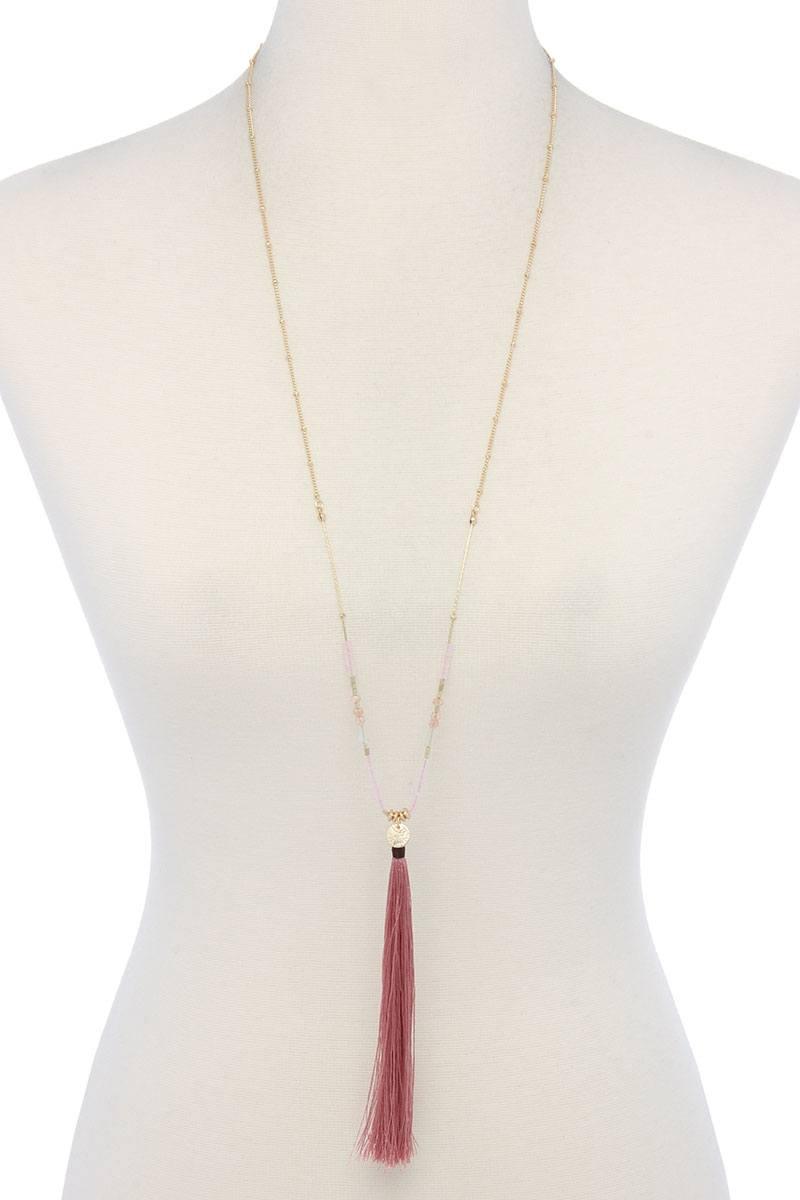 Tassel Pendant Necklace | Mixtshop LLC