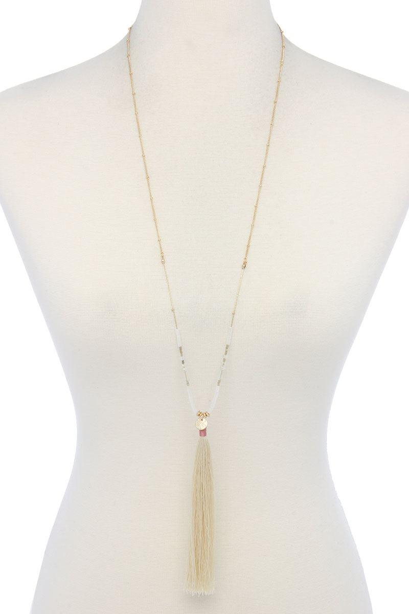 Tassel Pendant Necklace | Mixtshop LLC