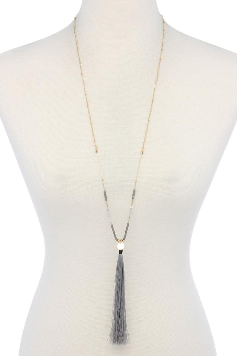 Tassel Pendant Necklace | Mixtshop LLC