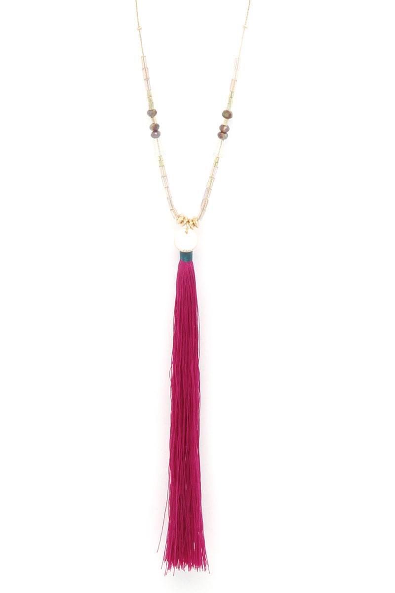Tassel Pendant Necklace | Mixtshop LLC
