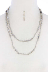 Beaded Fashion Long Necklace And Earring Set | Mixtshop LLC