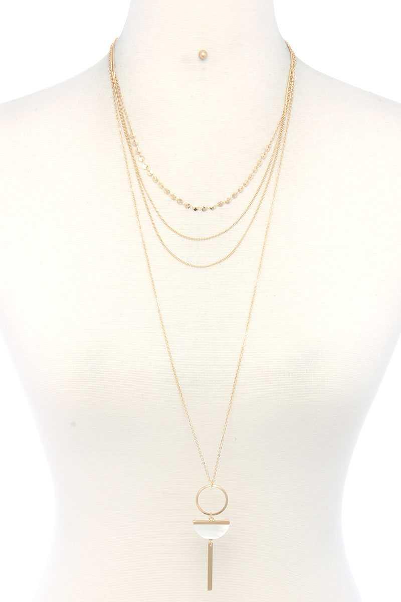 Metal Layered Necklace | Mixtshop LLC