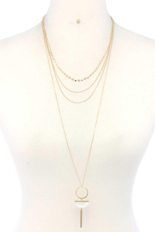 Metal Layered Necklace | Mixtshop LLC