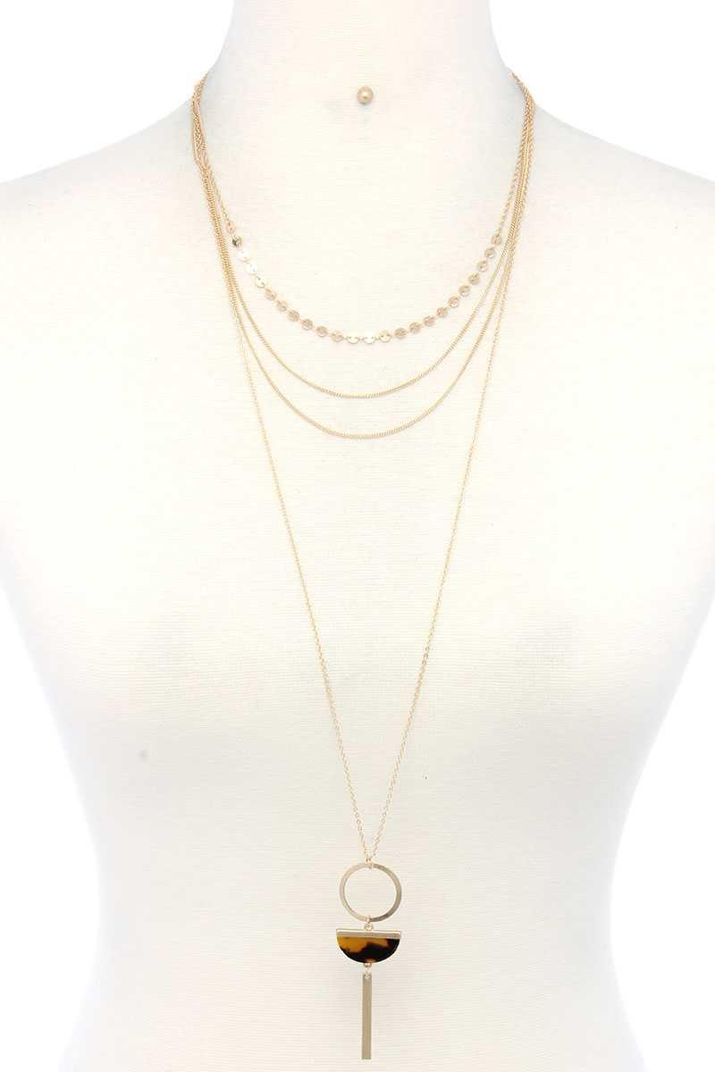 Metal Layered Necklace | Mixtshop LLC