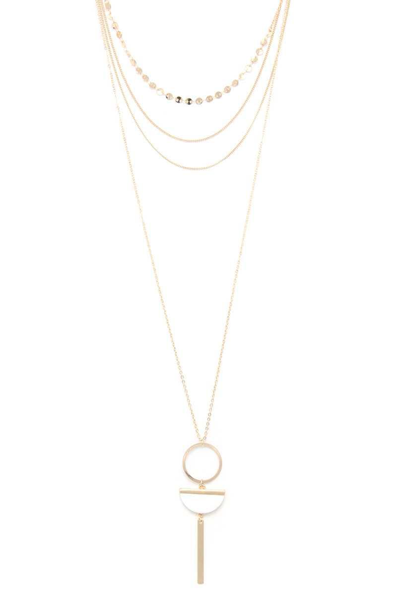 Metal Layered Necklace | Mixtshop LLC