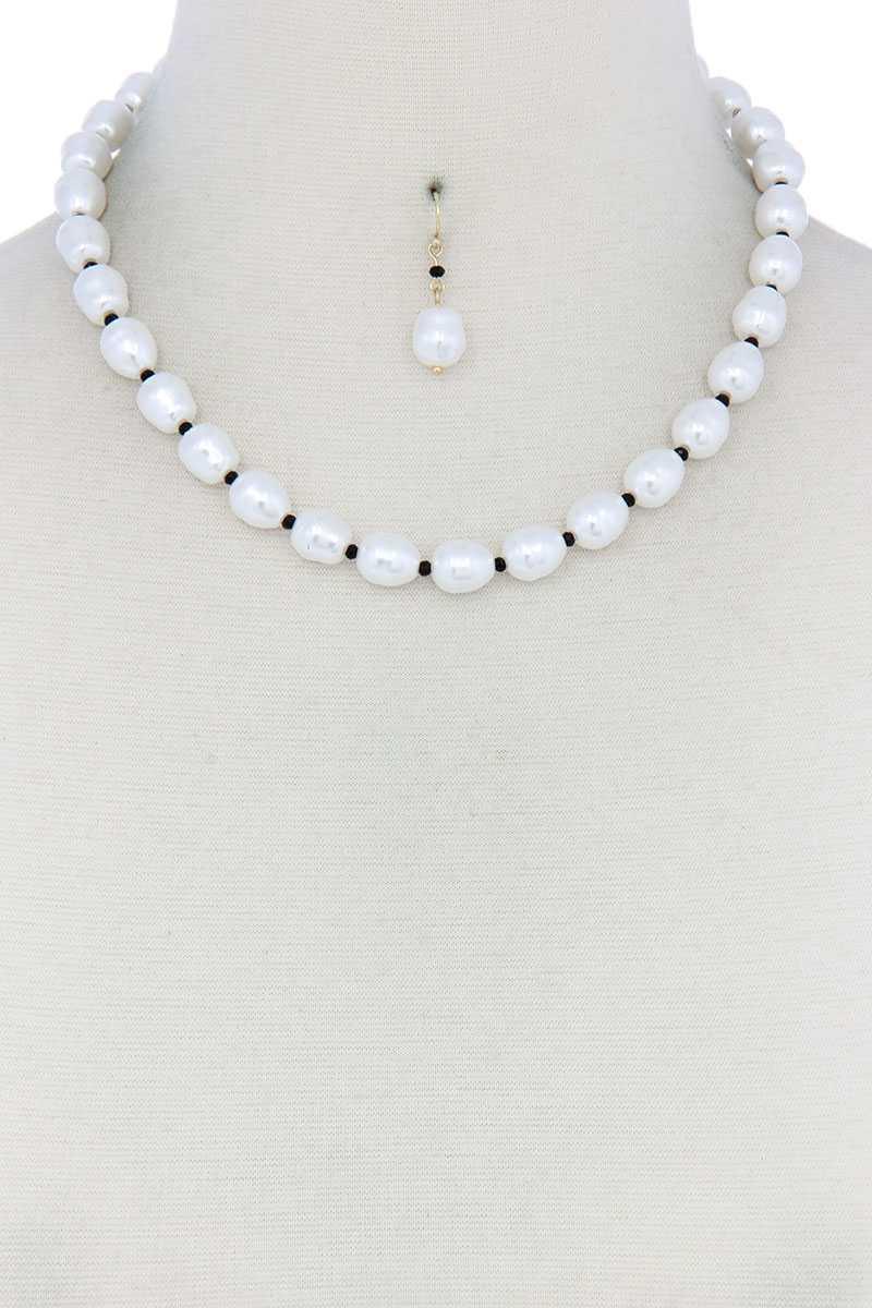 Pearl Bead Necklace | Mixtshop LLC
