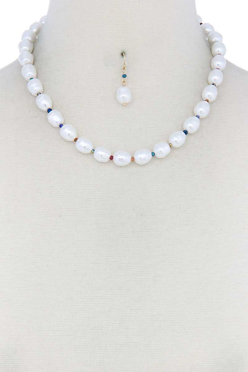 Pearl Bead Necklace | Mixtshop LLC
