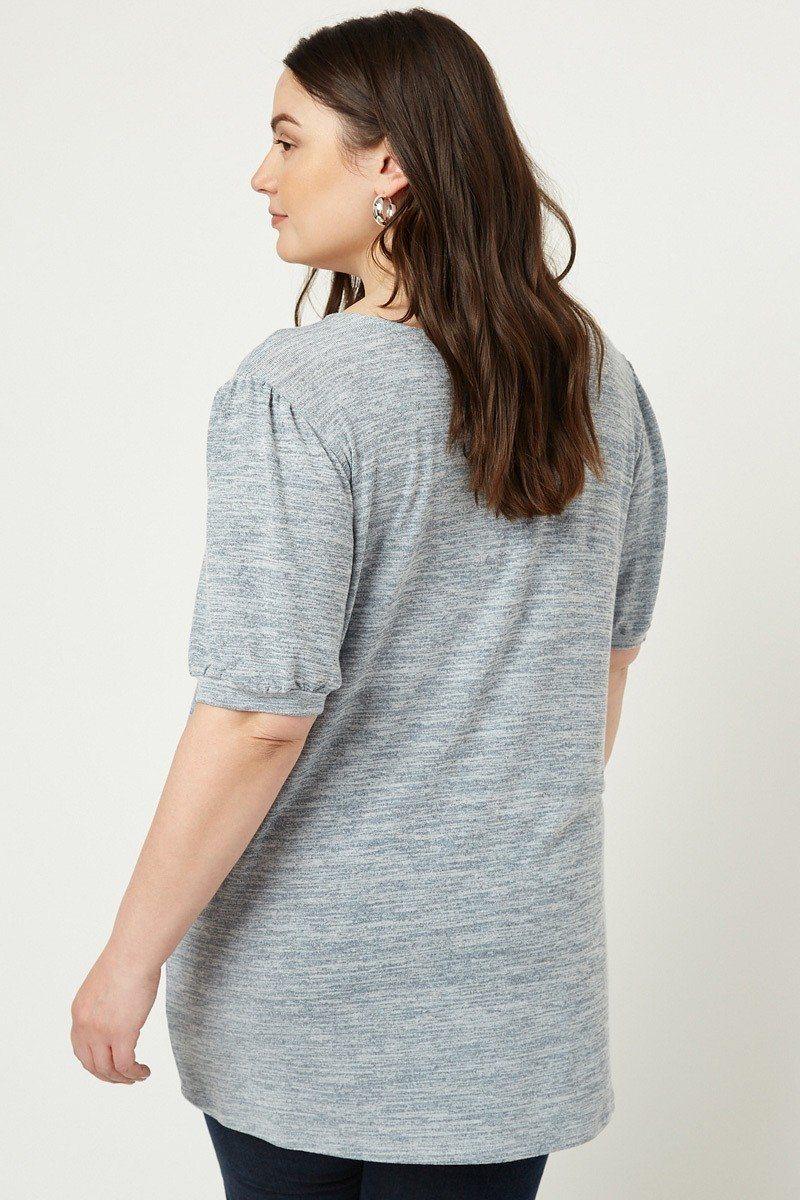 Knit V-neck Top | Mixtshop LLC