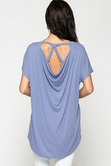 Scoop Neckline Cupro Solid Top | Mixtshop LLC