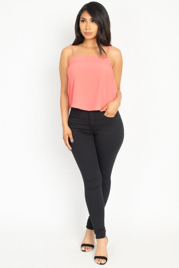 Scallop Opening Cami Top | Mixtshop LLC