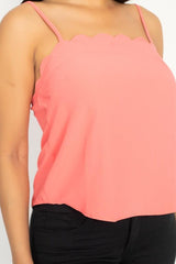 Scallop Opening Cami Top | Mixtshop LLC