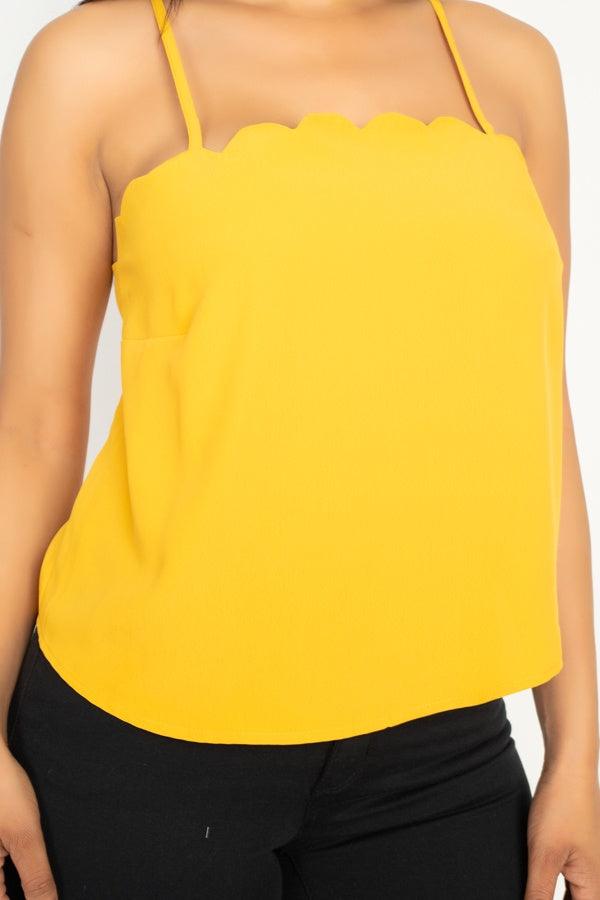 Scallop Opening Cami Top | Mixtshop LLC