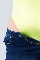 Plus Size Silk Chain Spaghetti Strap High Thong Center Cut Out Bodysuit | Mixtshop LLC