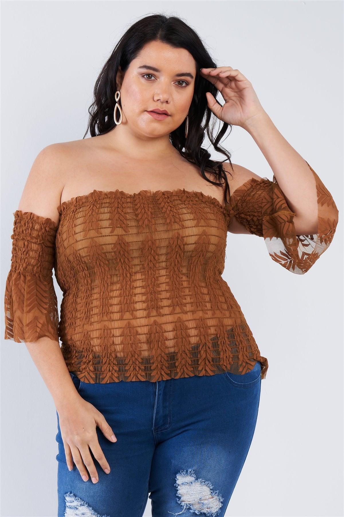 Off The Shoulder Plus Size Top | Mixtshop LLC