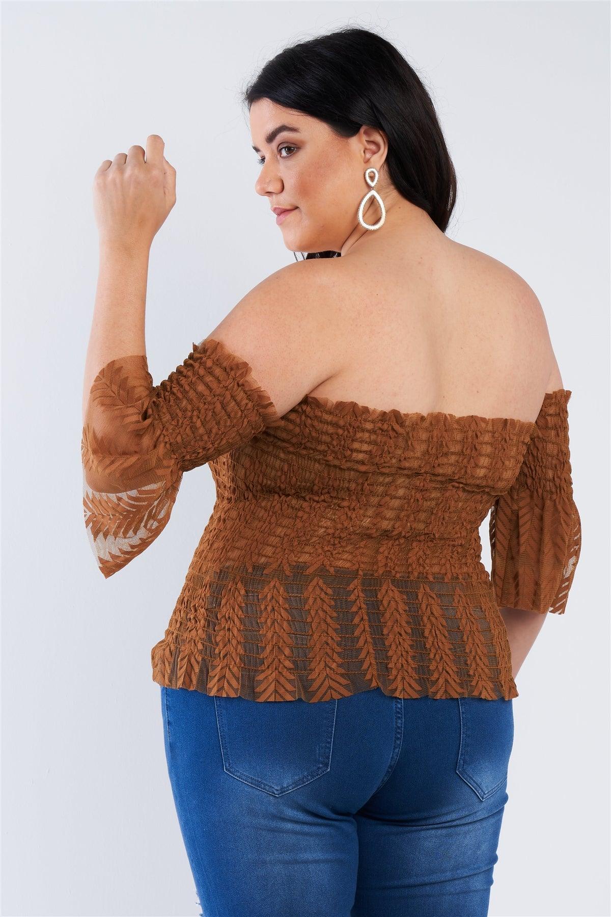 Off The Shoulder Plus Size Top | Mixtshop LLC