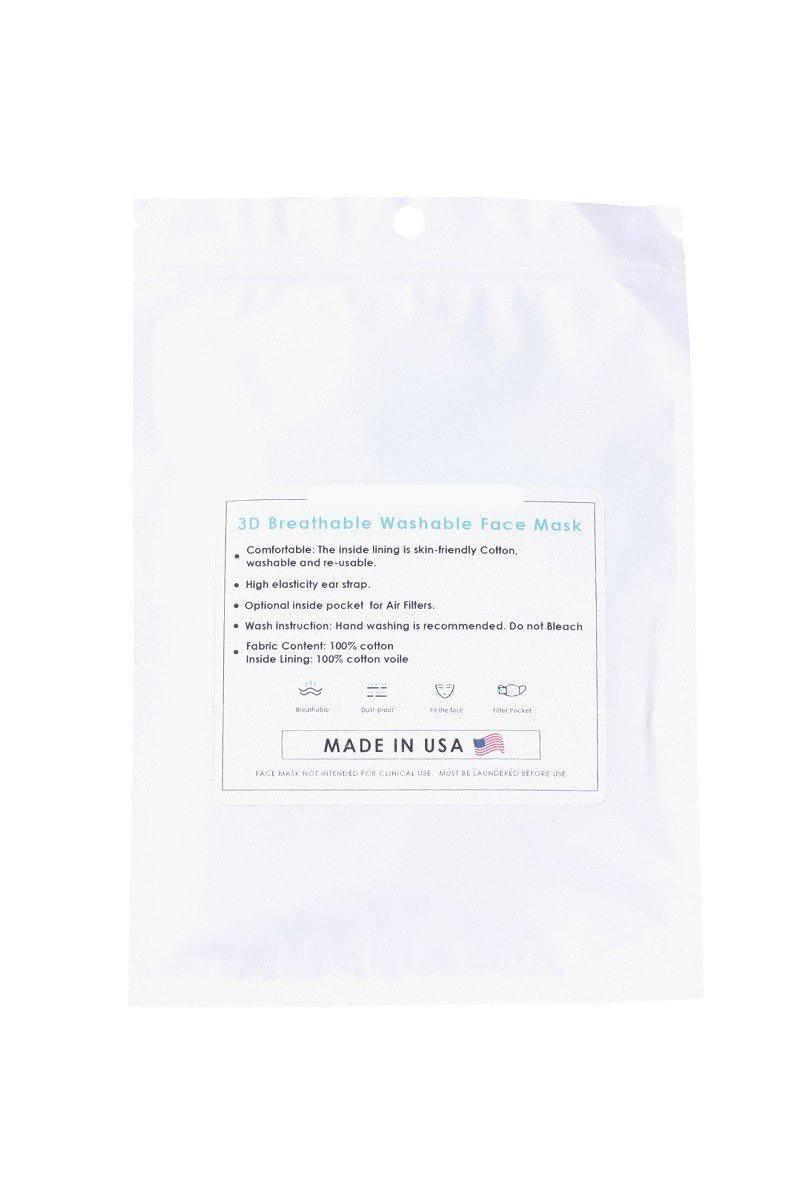 3d Reusable Face Mask | Mixtshop LLC