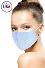 Cotton Stripe 3d Reusable Face Mask | Mixtshop LLC