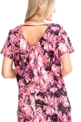 Tie Dye Print Short Sleeve Top | Mixtshop LLC