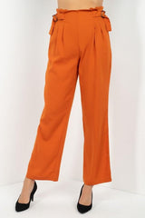 High Waist Paperbag Wide Pants | Mixtshop LLC