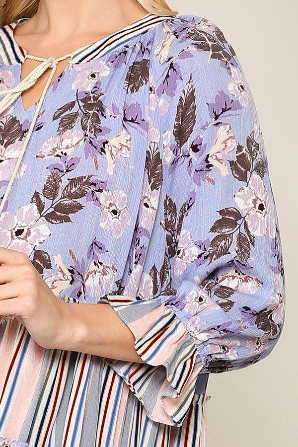 Mix And Match Tassel Tie Peasant Top | Mixtshop LLC