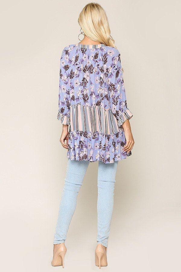 Mix And Match Tassel Tie Peasant Top | Mixtshop LLC