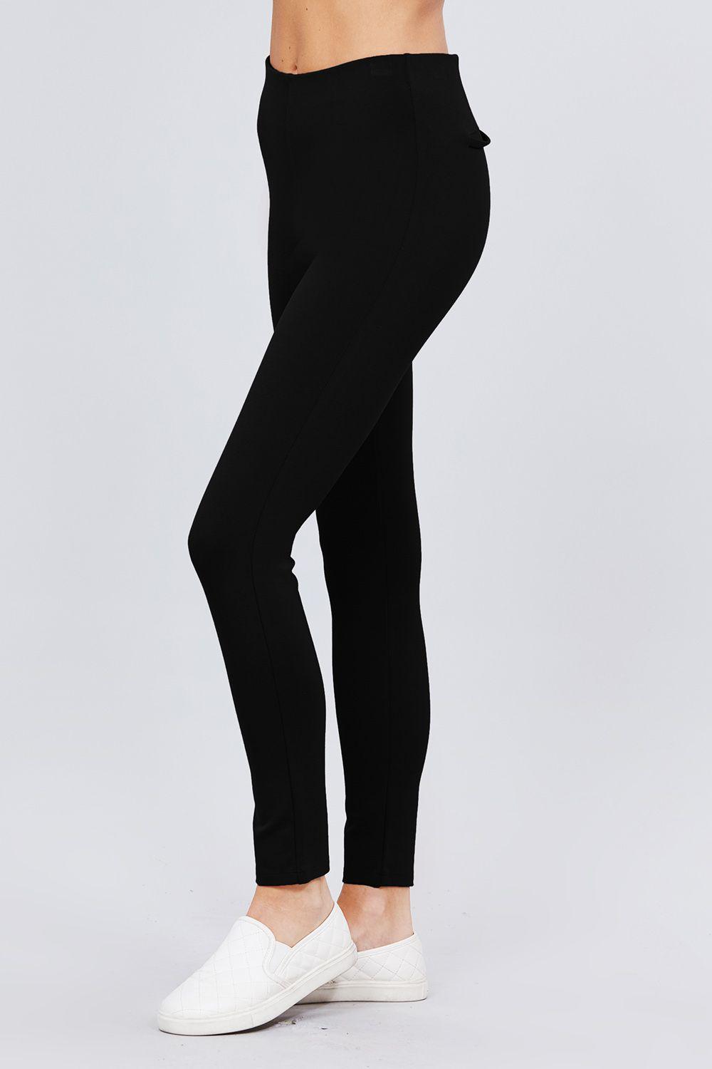 Waist Elastic Band Ponte Pants | Mixtshop LLC
