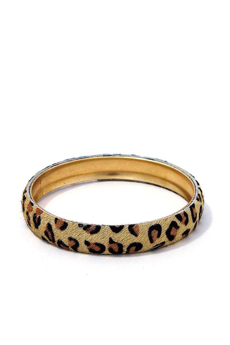 Animal Print Metal Bangle Bracelet | Mixtshop LLC