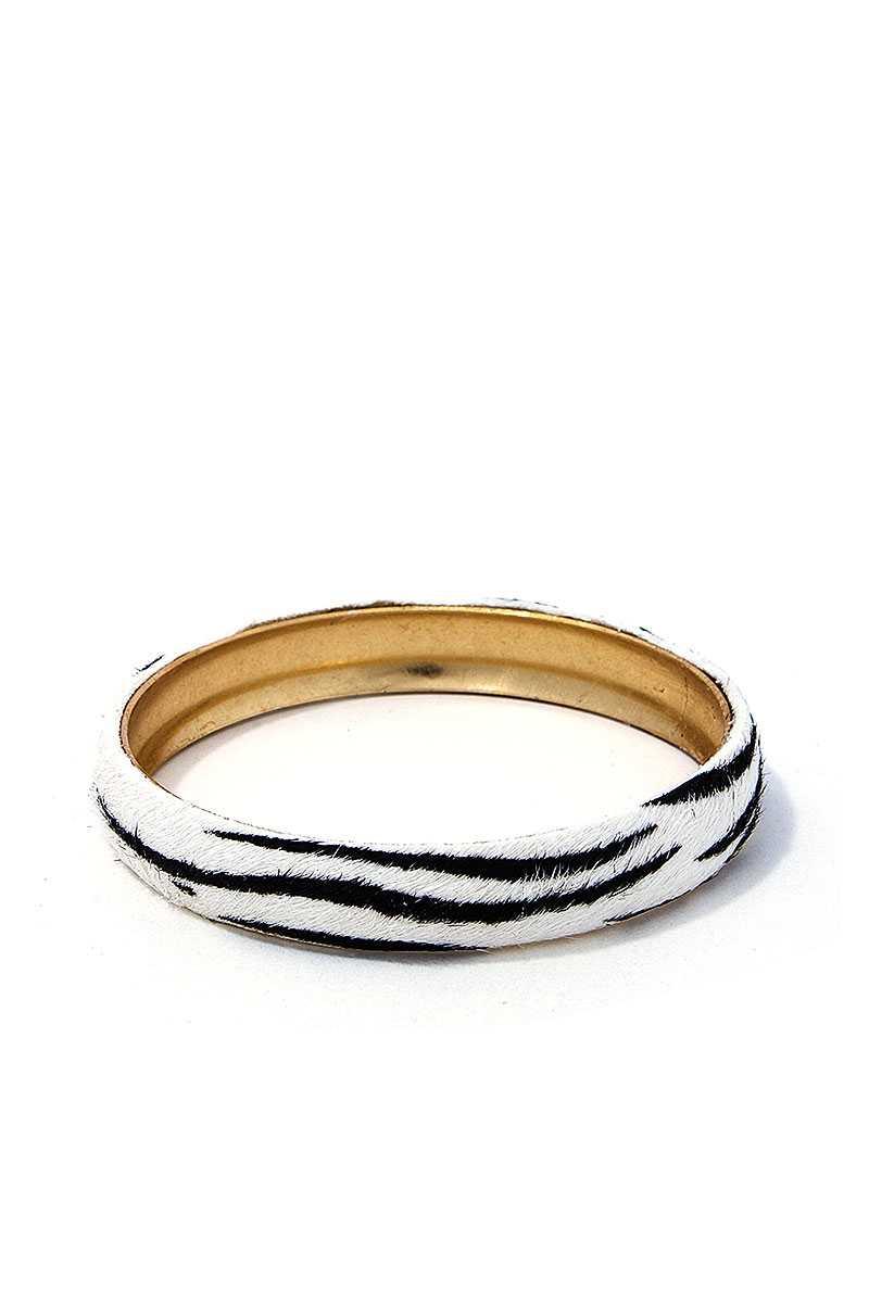 Animal Print Metal Bangle Bracelet | Mixtshop LLC