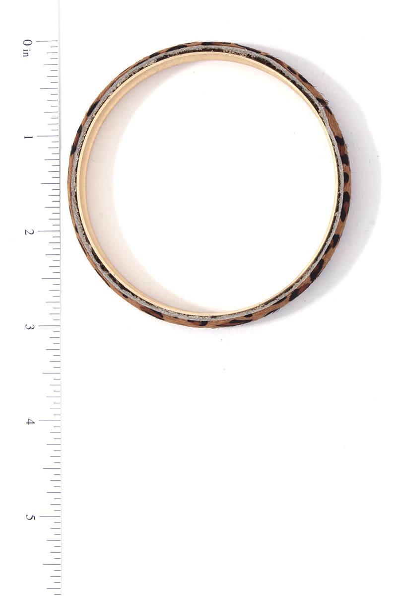 Animal Print Metal Bangle Bracelet | Mixtshop LLC