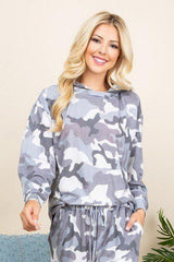 Army Camo French Terry Printed Hoodie | Mixtshop LLC