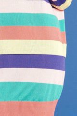 Multi-colored Striped Knit Sweater Dress | Mixtshop LLC