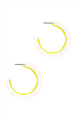 Chic Transparent Hoop Earring | Mixtshop LLC