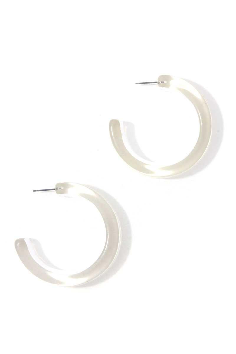 Chic Transparent Hoop Earring | Mixtshop LLC