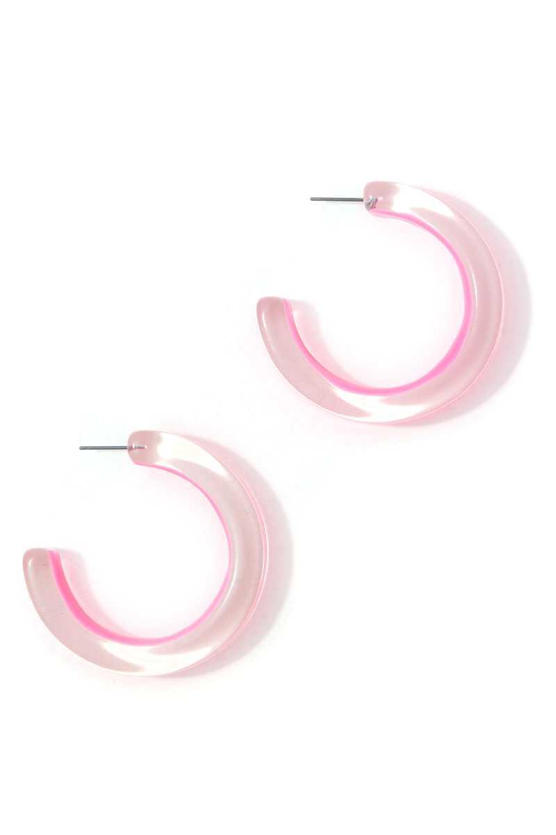 Chic Transparent Hoop Earring | Mixtshop LLC