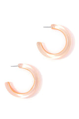 Chic Transparent Hoop Earring | Mixtshop LLC