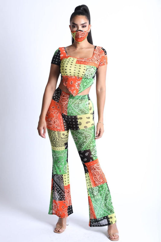 Bandanna Patchwork Mesh Set | Mixtshop LLC