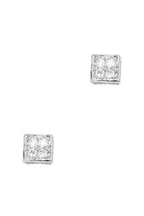 Secret Box Square Stone Stud Earring | Mixtshop LLC