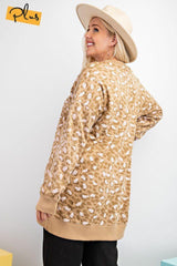 Leopard Printed Terry Knit Dress | Mixtshop LLC