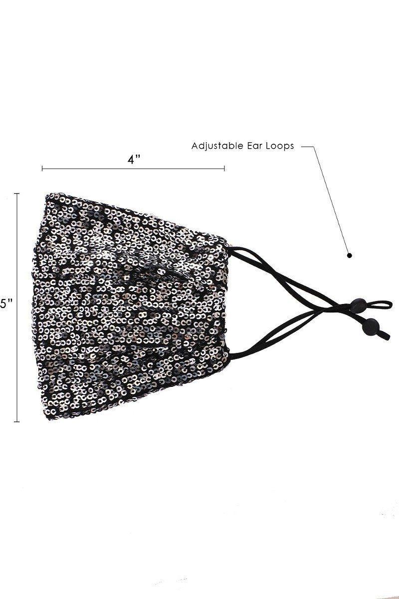 3d Sequin Fashion Facemask | Mixtshop LLC