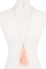 Metallic Stars Tulle Tassel Necklace | Mixtshop LLC