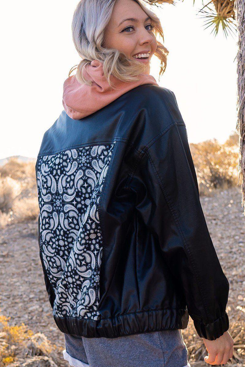 A Faux Leather Jacket | Mixtshop LLC