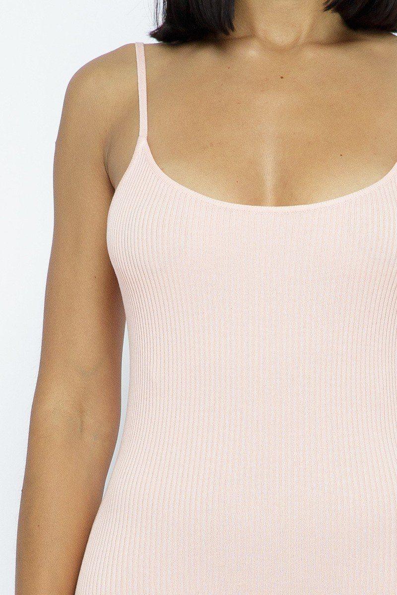 Round Hem Spaghetti Strap Mini Dress | Mixtshop LLC