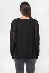 Waffle Knit Sweater | Mixtshop LLC