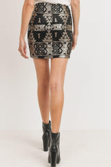 Sequence Pattern Mini Skirt | Mixtshop LLC