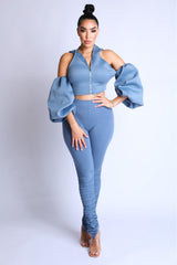 Puff Sleeve Hoodie Set | Mixtshop LLC