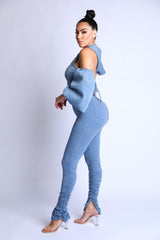 Puff Sleeve Hoodie Set | Mixtshop LLC