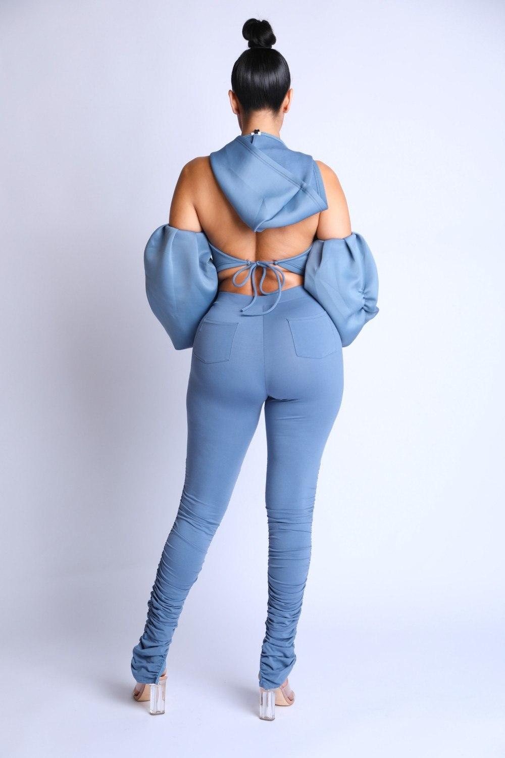 Puff Sleeve Hoodie Set | Mixtshop LLC